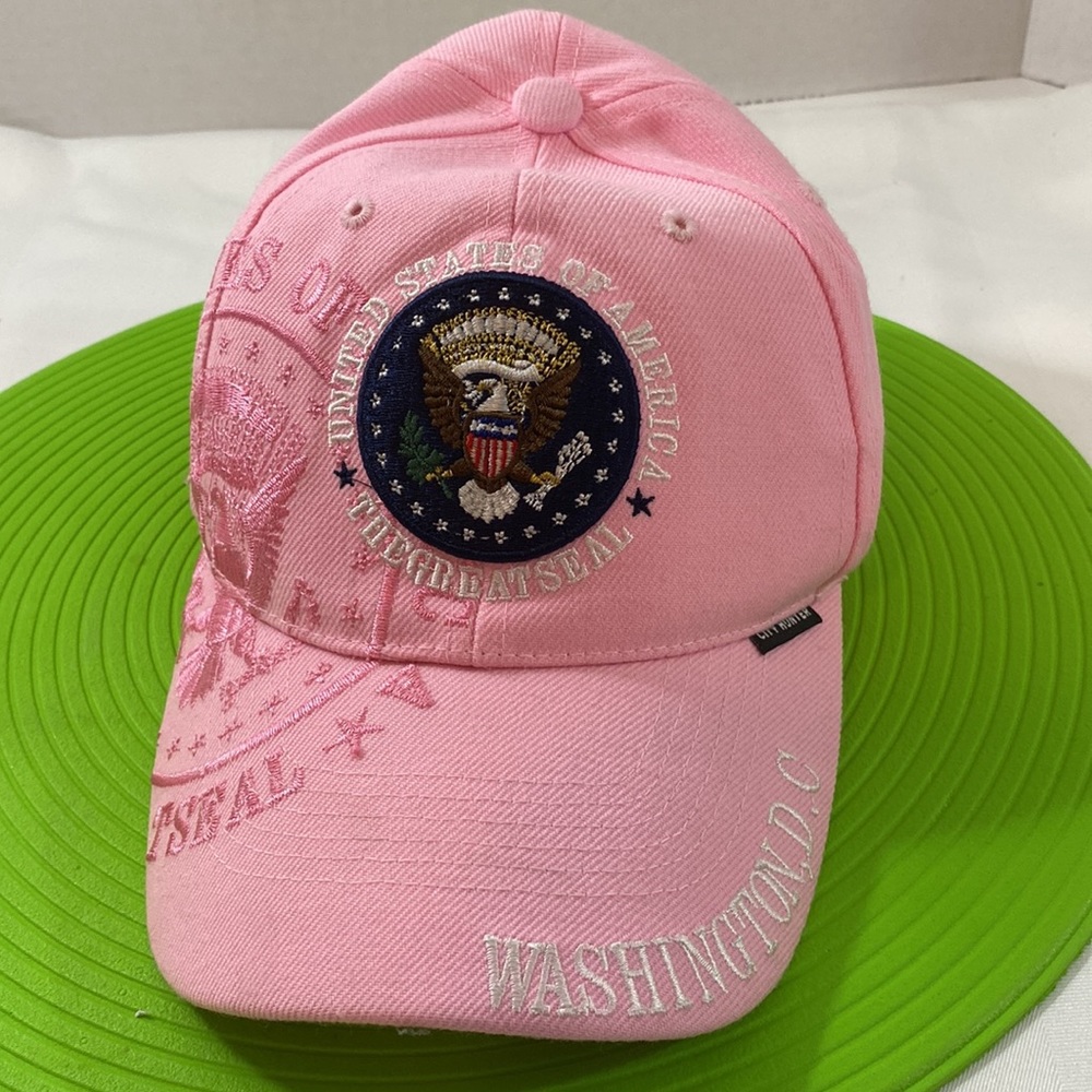 United States of America the great seal pink ladies adjustable hat